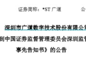 安装黄历顶格重罚！*ST广道实控人被终身市场禁入