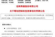 安装黄历明日停牌！又一A股，筹划控制权变更